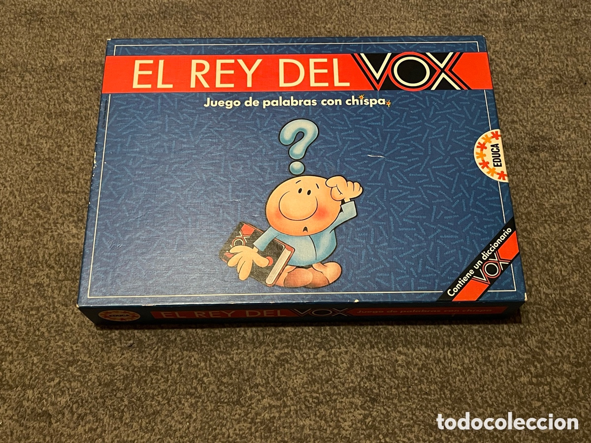 Board Games: EL REY DEL VOX. Antiguo juego de mesa de preguntas y respuestas (incluye diccionario)