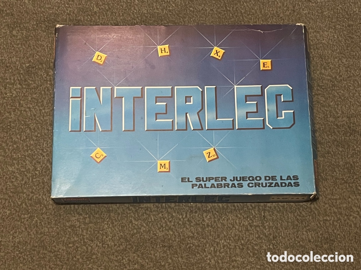 Board Games: INTERLEC. Antiguo juego de mesa de palabras cruzadas