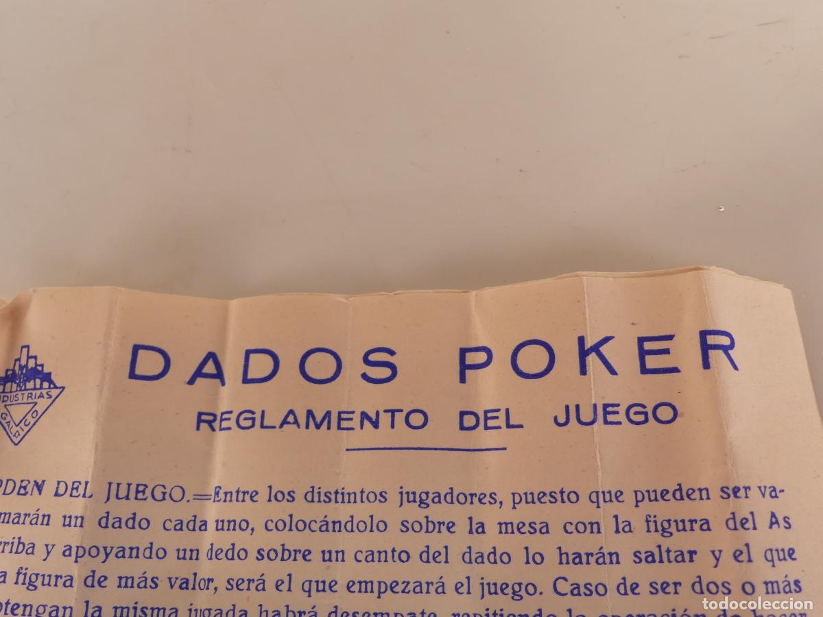 Juegos de mesa: DADOS PARA POKER INGLES - Foto 6
