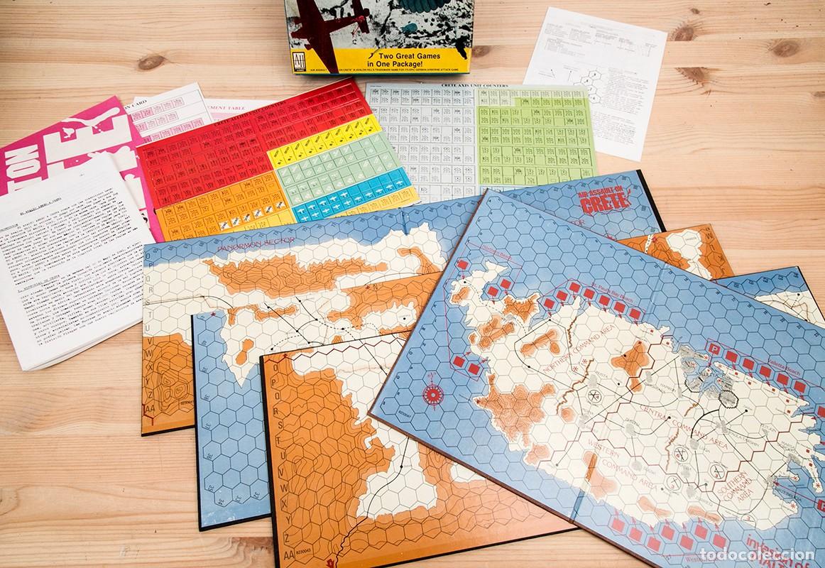 Juegos de mesa: AIR ASSAULT ON CRETE - AVALON HILL - COPLETO Y SIN DESTROQUELAR