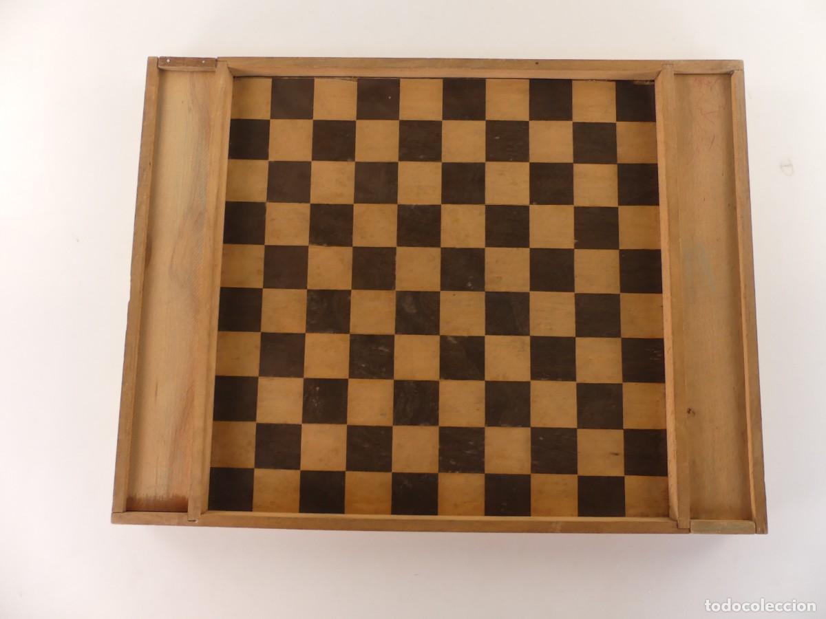 Juegos de mesa: TABLERO DE MADERA PARA AJEDREZ Y DAMA - Foto 12