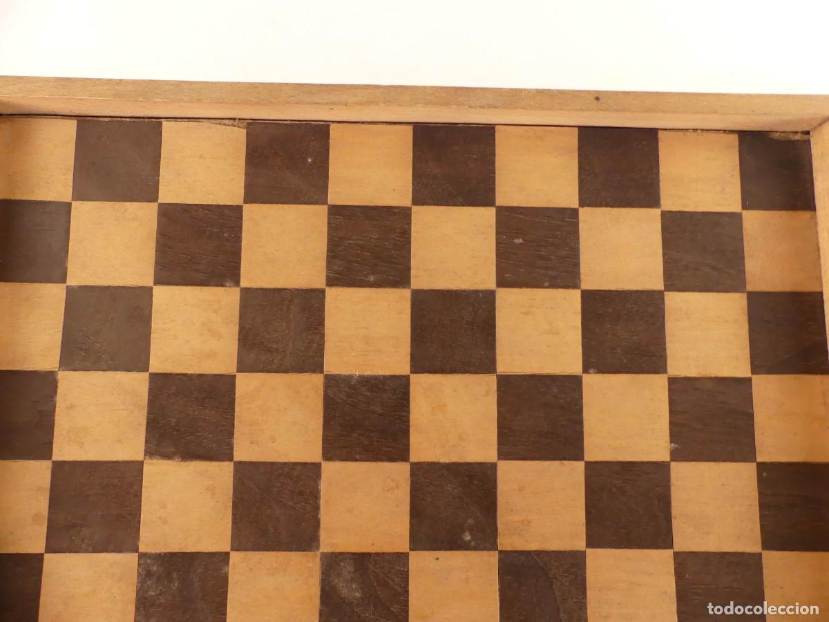 Juegos de mesa: TABLERO DE MADERA PARA AJEDREZ Y DAMA - Foto 14
