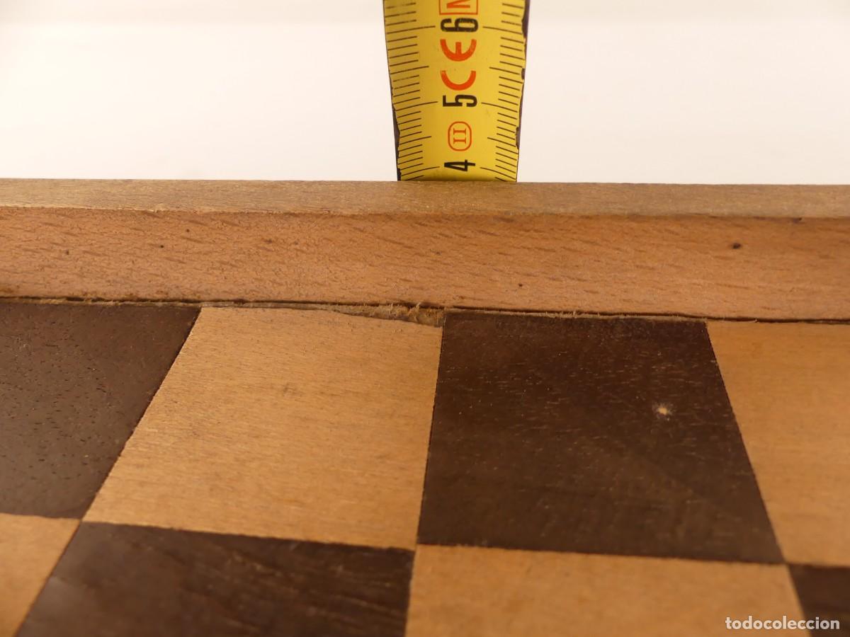 Juegos de mesa: TABLERO DE MADERA PARA AJEDREZ Y DAMA - Foto 19