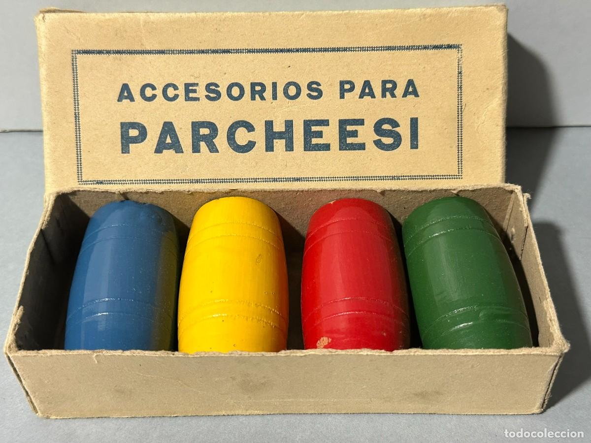 Juegos de mesa: Accesorios parch&iacute;s vintage de madera - Foto 4