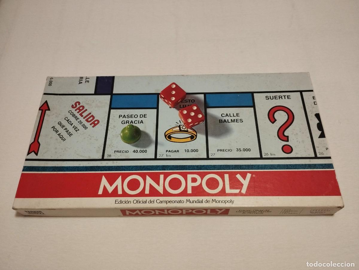 Juegos de mesa: Monopoly edicion oficial del CAMPEONATO MUNDIAL DE MONOPOLY CAJA GRANDE a&ntilde;os 80