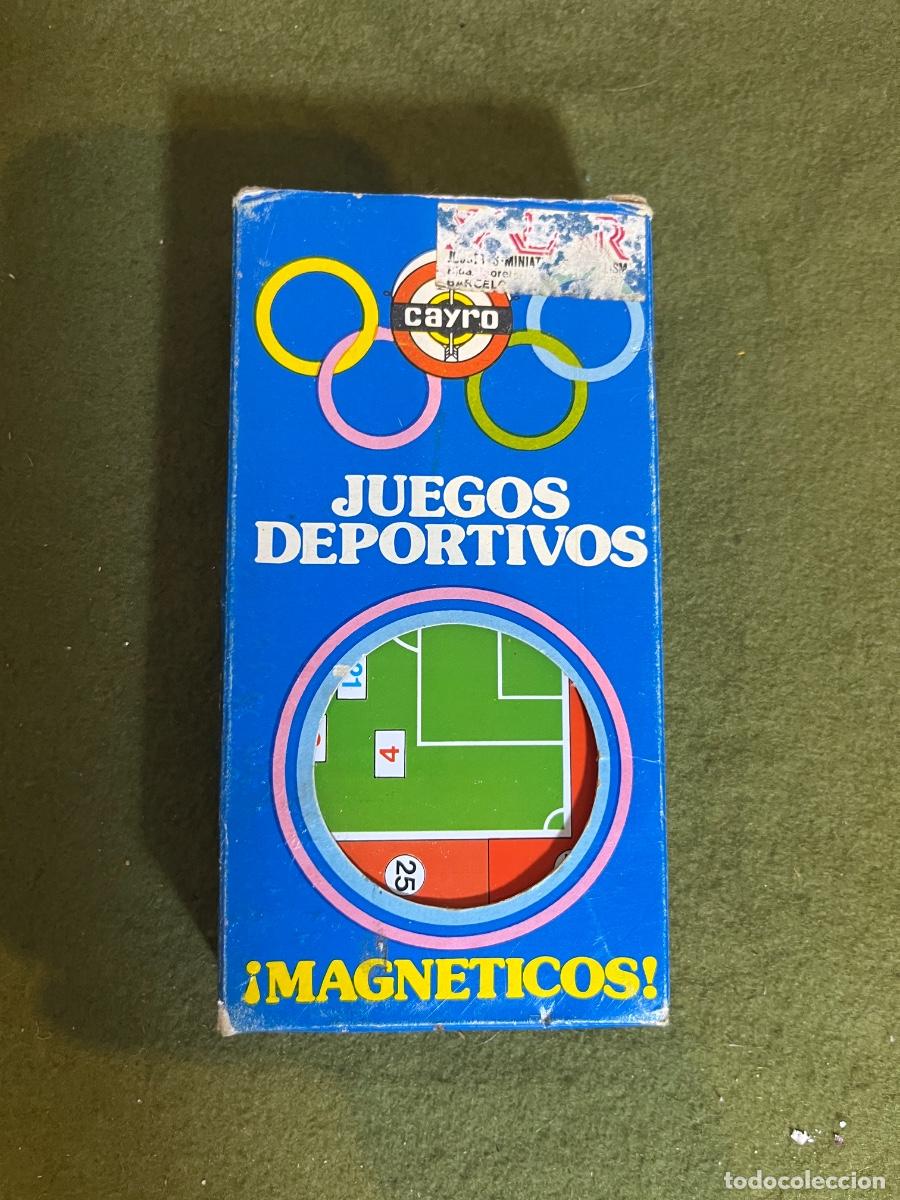Board Games: Antiguo Juego Magn&eacute;tico de F&uacute;tbol CAYRO Ref. 28/F &ndash; Completo &ndash; Fichas Precintadas &ndash; A&ntilde;os 70/80 &ndash; Mad