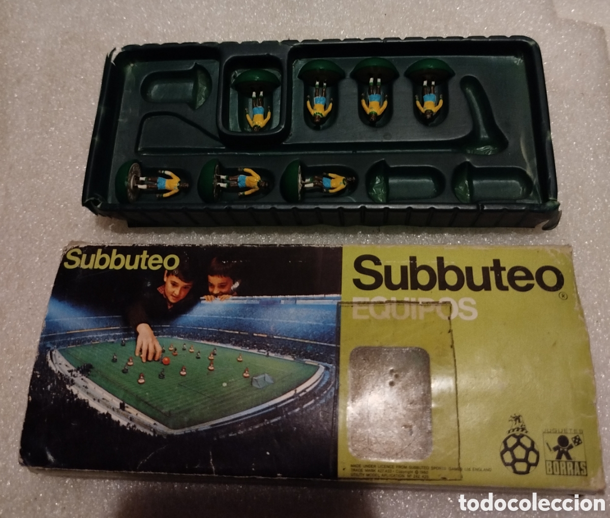Juegos de mesa: Siete Jugadores de subbuteo en caja