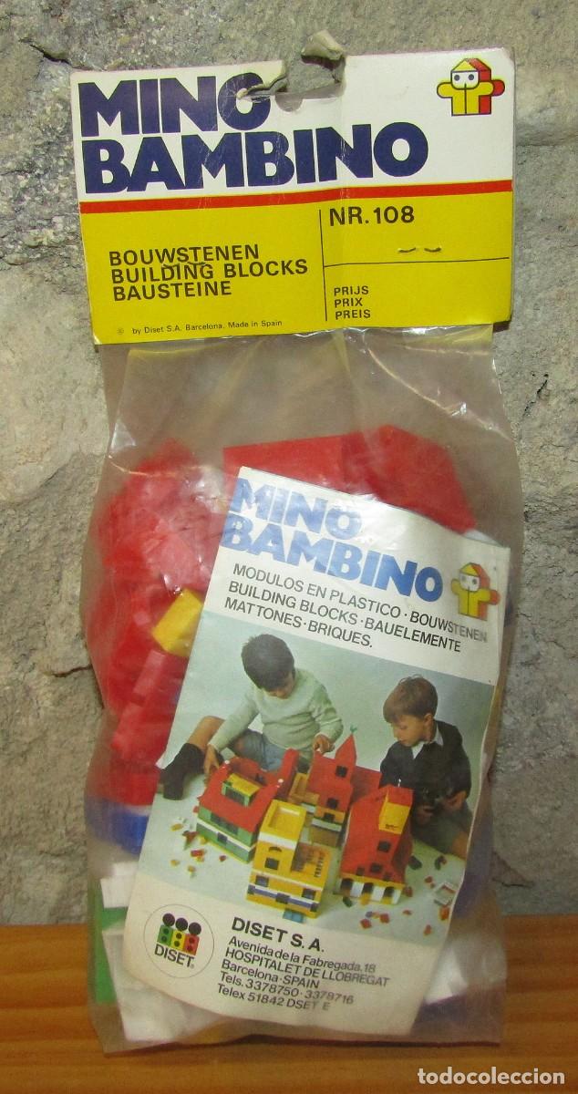 Juegos de mesa: MINO BAMBINO, DE DISET - ANTIGUO JUEGO DE CONSTRUCCION: LADRILLOS - REF. 108 - NUEVO A ESTRENAR