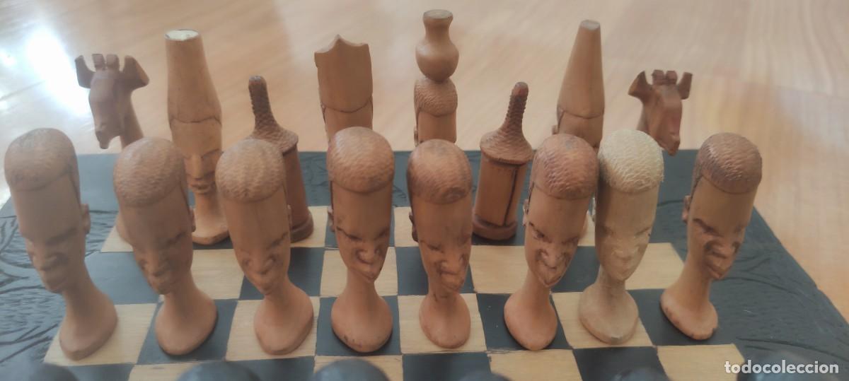 Juegos de mesa: Juego de ajedrez artesanal de madera - Foto 2