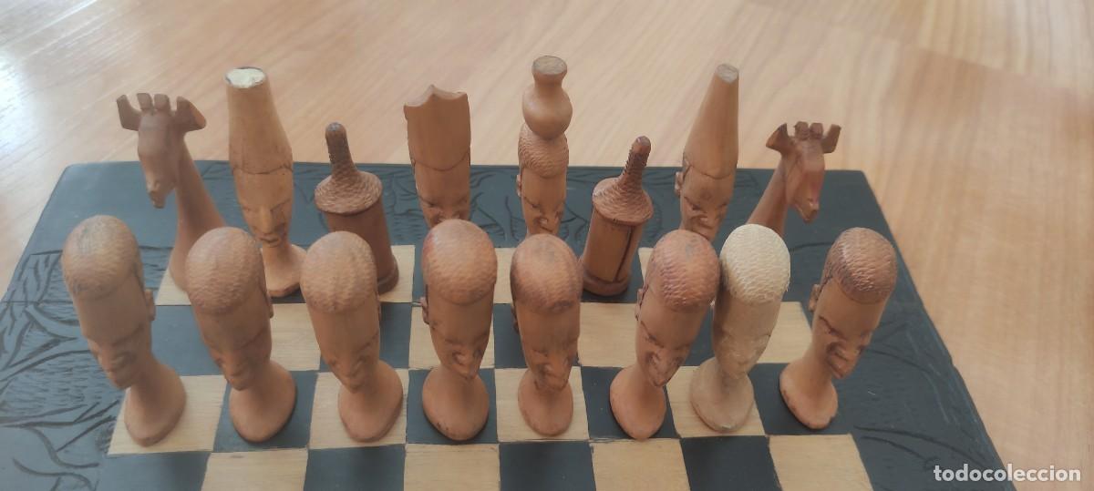 Juegos de mesa: Juego de ajedrez artesanal de madera - Foto 3