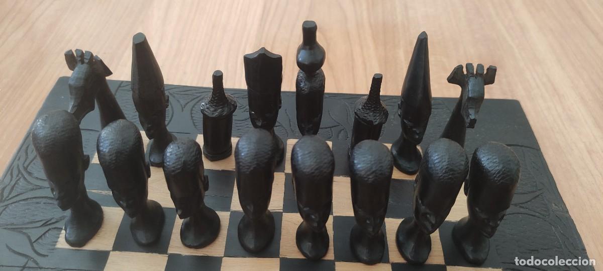 Juegos de mesa: Juego de ajedrez artesanal de madera - Foto 4