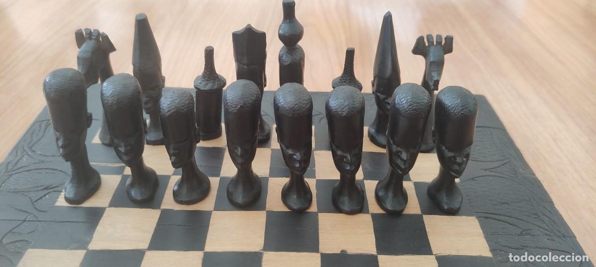 Juegos de mesa: Juego de ajedrez artesanal de madera - Foto 5