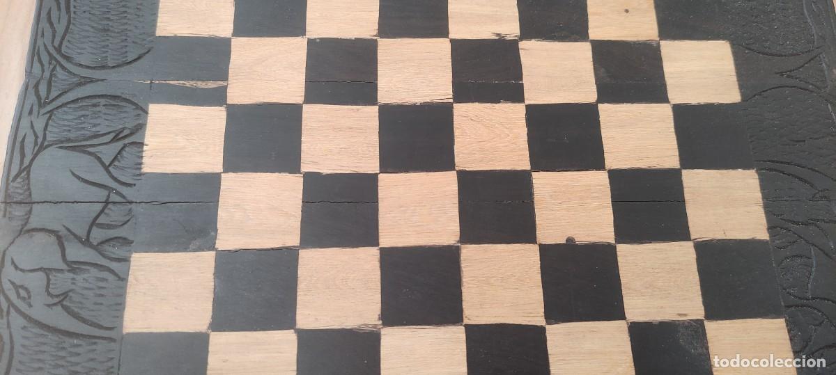 Juegos de mesa: Juego de ajedrez artesanal de madera - Foto 7