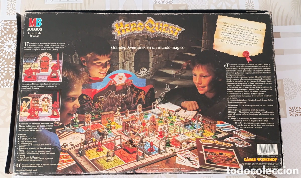 Juegos de mesa: Hero Quest versi&oacute;n original casi completo