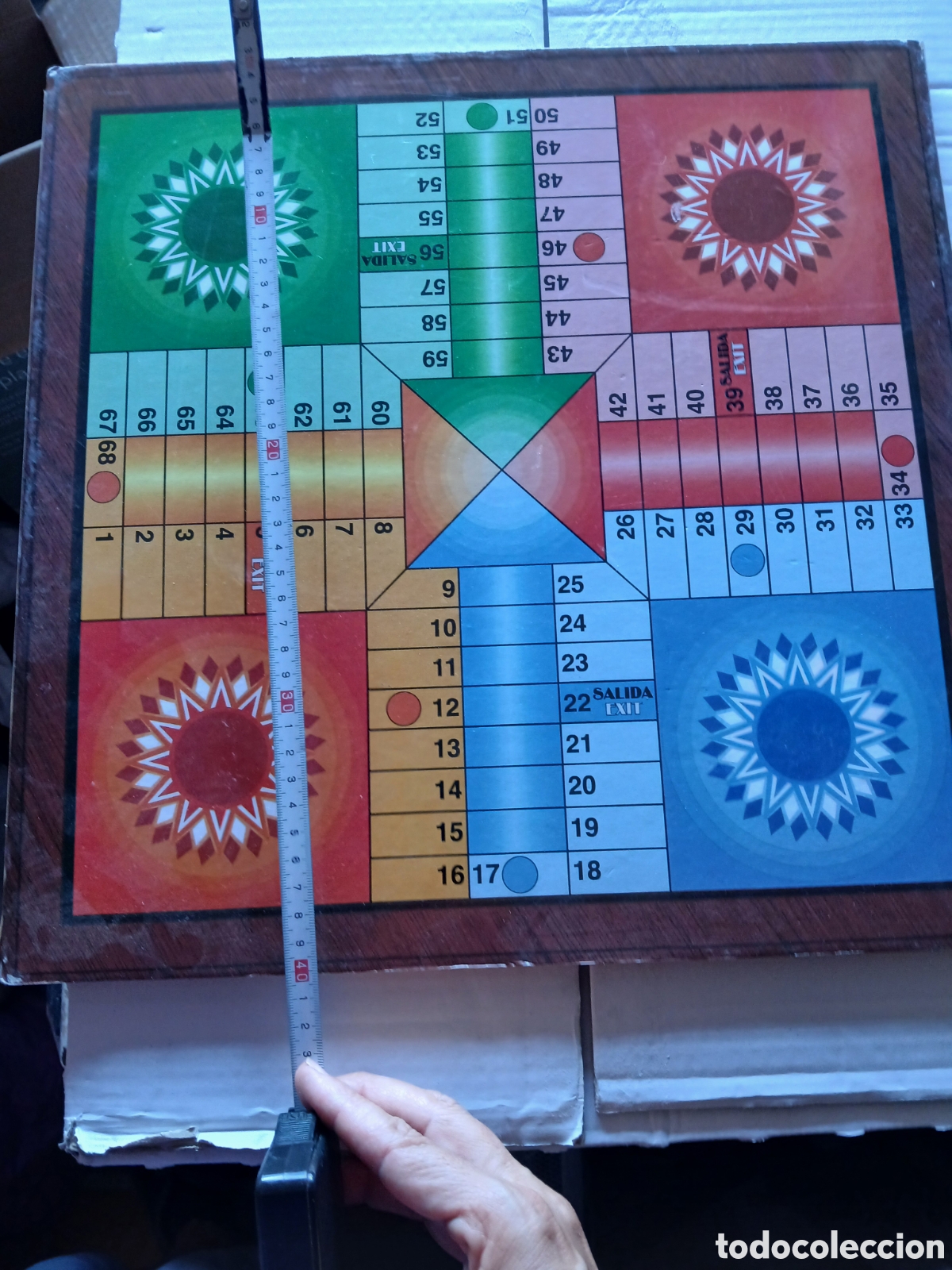 Juegos de mesa: Tablero parchis/ ajedrez - Foto 3