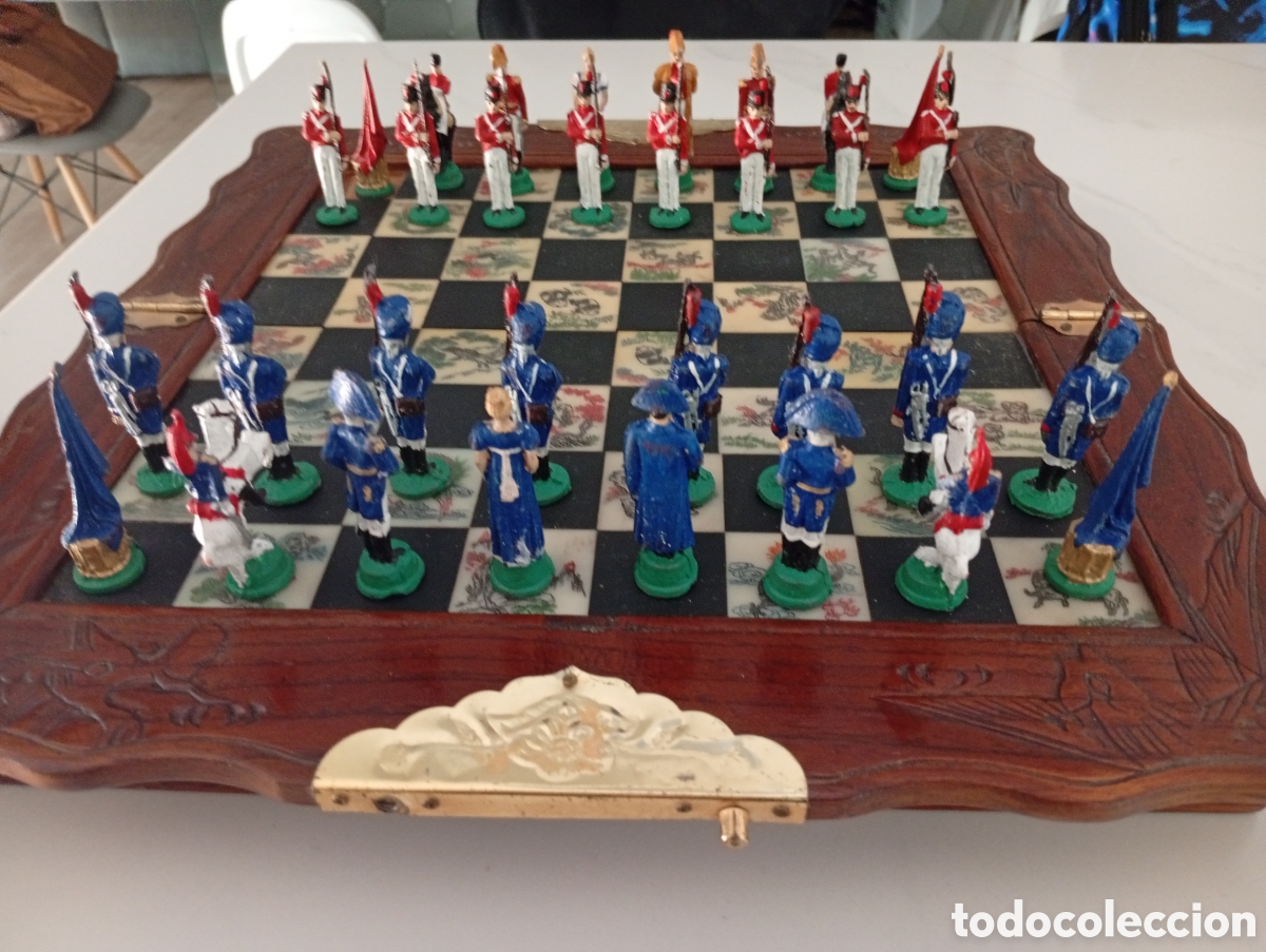 Juegos de mesa: Ajedrez napole&oacute;nico antiguo - Foto 3