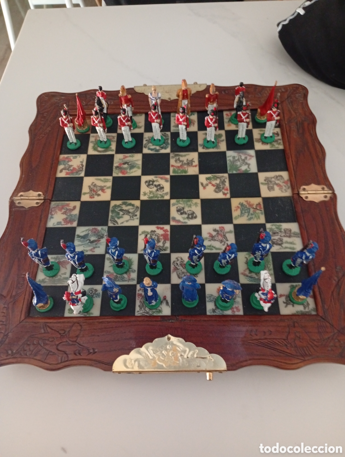 Juegos de mesa: Ajedrez napole&oacute;nico antiguo - Foto 5