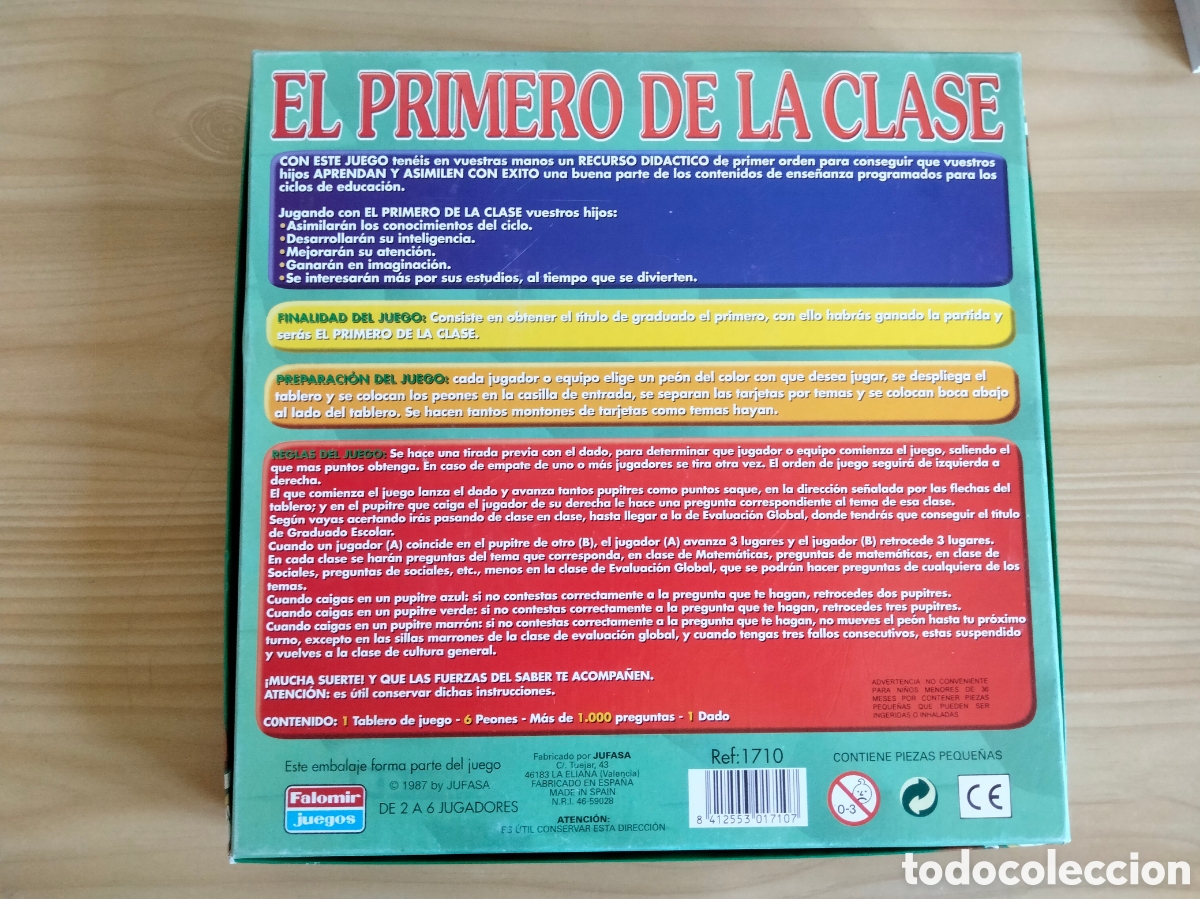 Juegos de mesa: JUEGOS DE MESA FALOMIR EL PRIMERO DE LA CLASE - Foto 6
