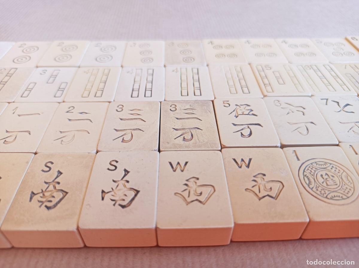 Juegos de mesa: LOTE DE FICHAS MAHJONG - Foto 9
