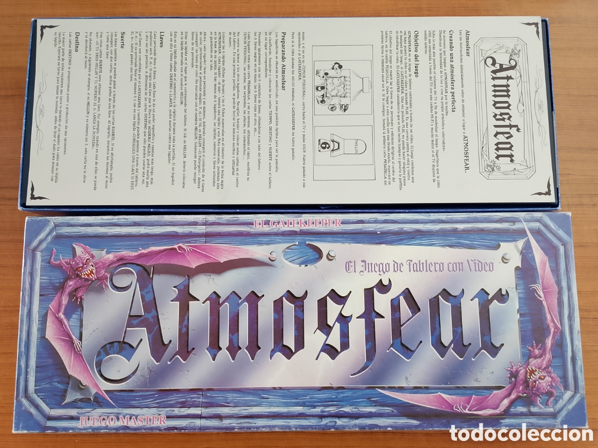 Jeux de table: ATMOSFEAR. EL GATEKEEPER. EL JUEGO DE TABLERO CON V&Iacute;DEO - BORR&Aacute;S - 1992 EN MUY BUEN ESTADO COMPLETO