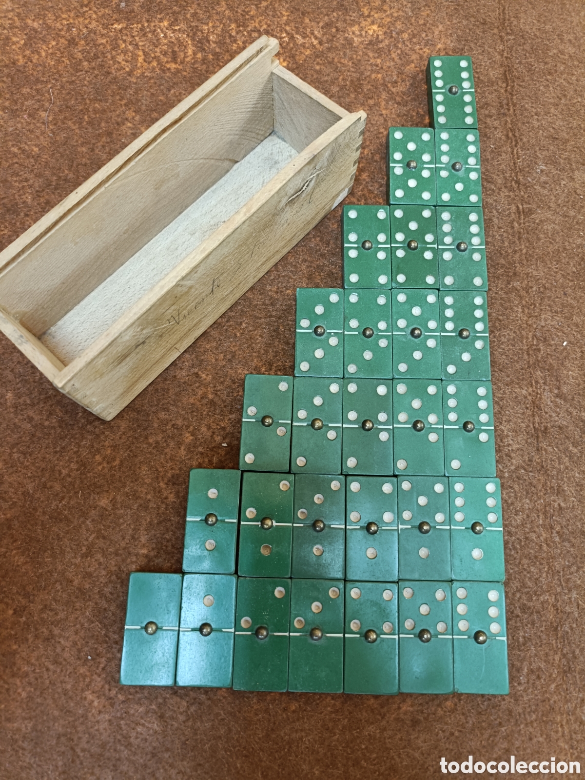 Juegos de mesa: ANTIGUO JUEGO COMPLETO DE DOMINO. FICHAS DE BAQUELITA