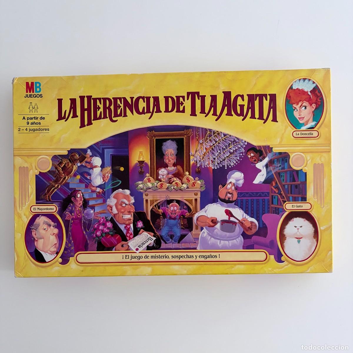 Juegos de mesa: Juego de mesa La Herencia de Tia Agata MB Juegos COMPLETO 1994 buen estado