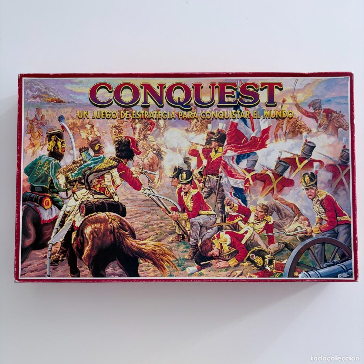 Juegos de mesa: Juego de mesa CONQUEST tipo risk Falomir Juegos completo en buen estado en espa&ntilde;ol