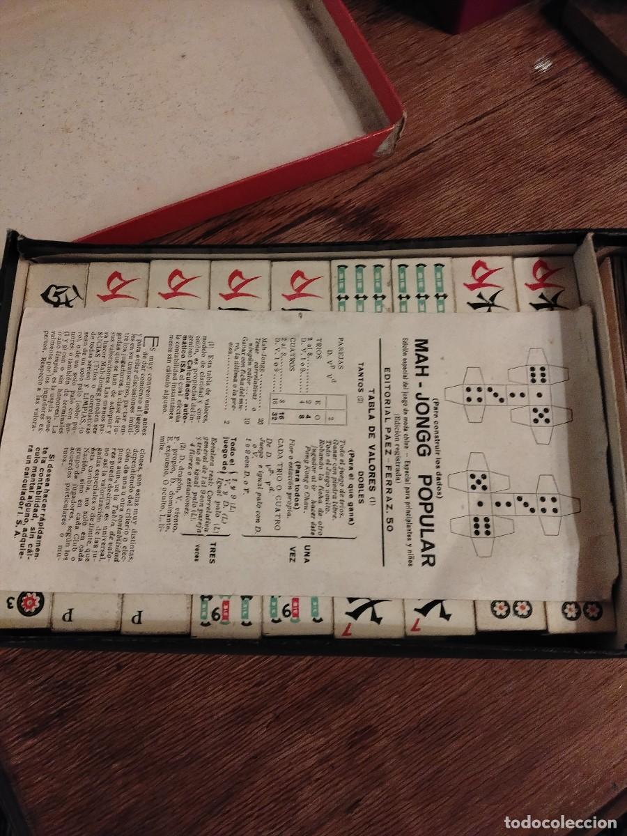 Juegos de mesa: Juego Mahjong antiguo - Foto 3