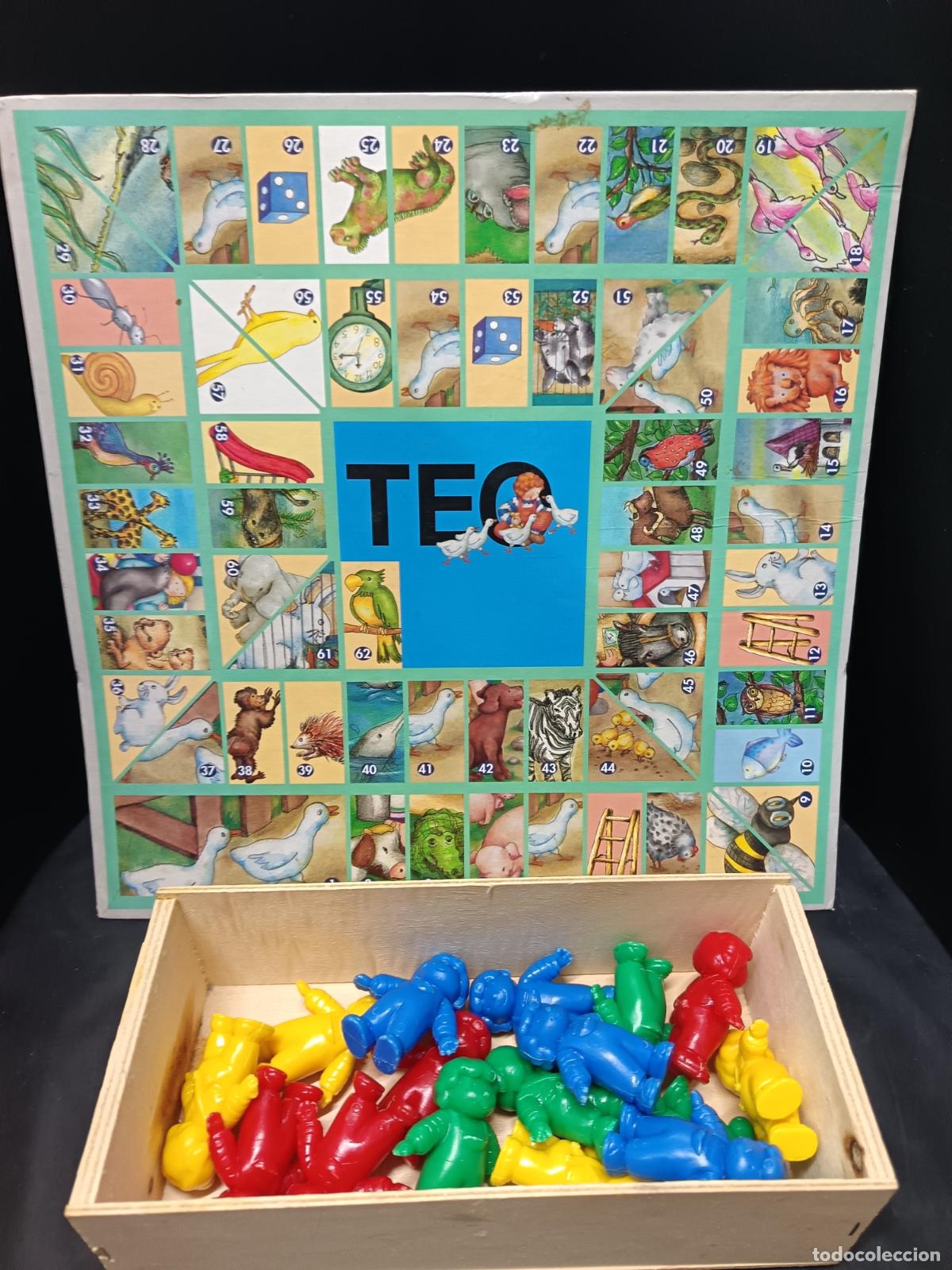 Juegos de mesa: TEO Juegos PARCHIS y OCA. Con figuras PVC como fichas. Completo sin caja.