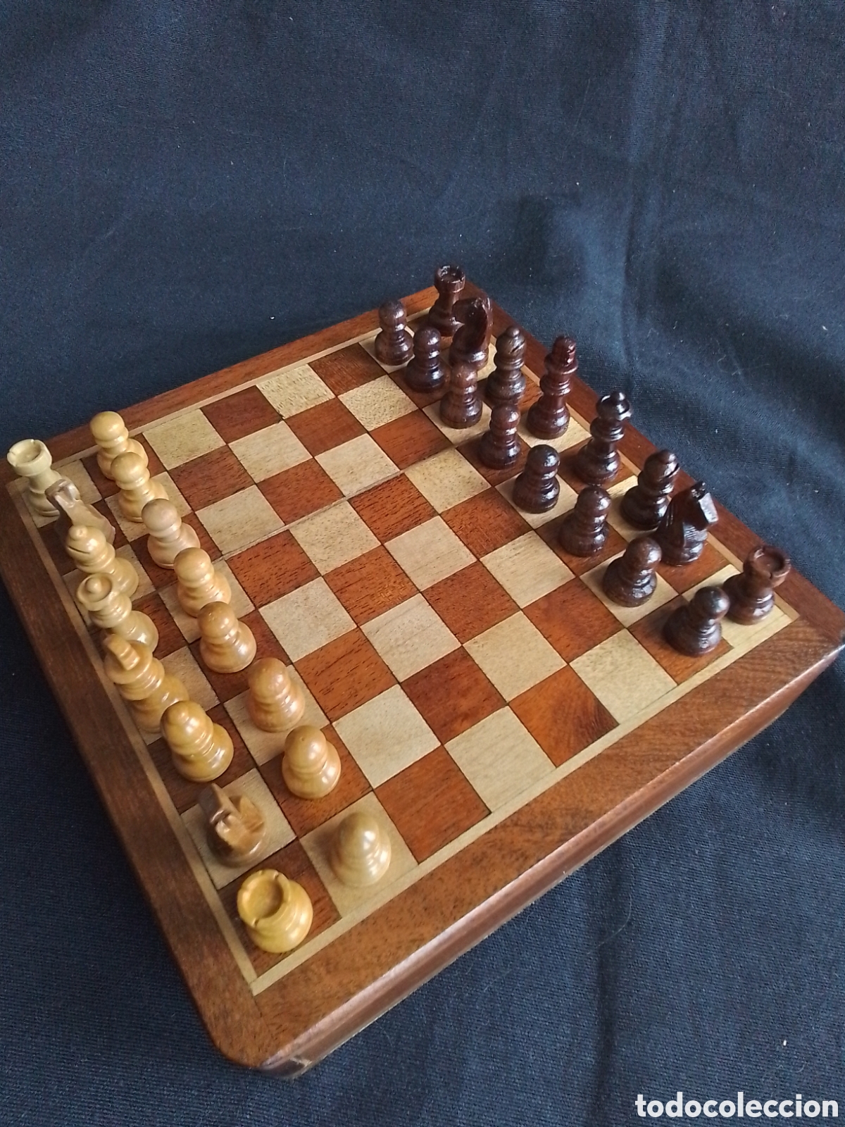 Juegos de mesa: Ajedrez todo de madera de marqueter&iacute;a - Foto 2
