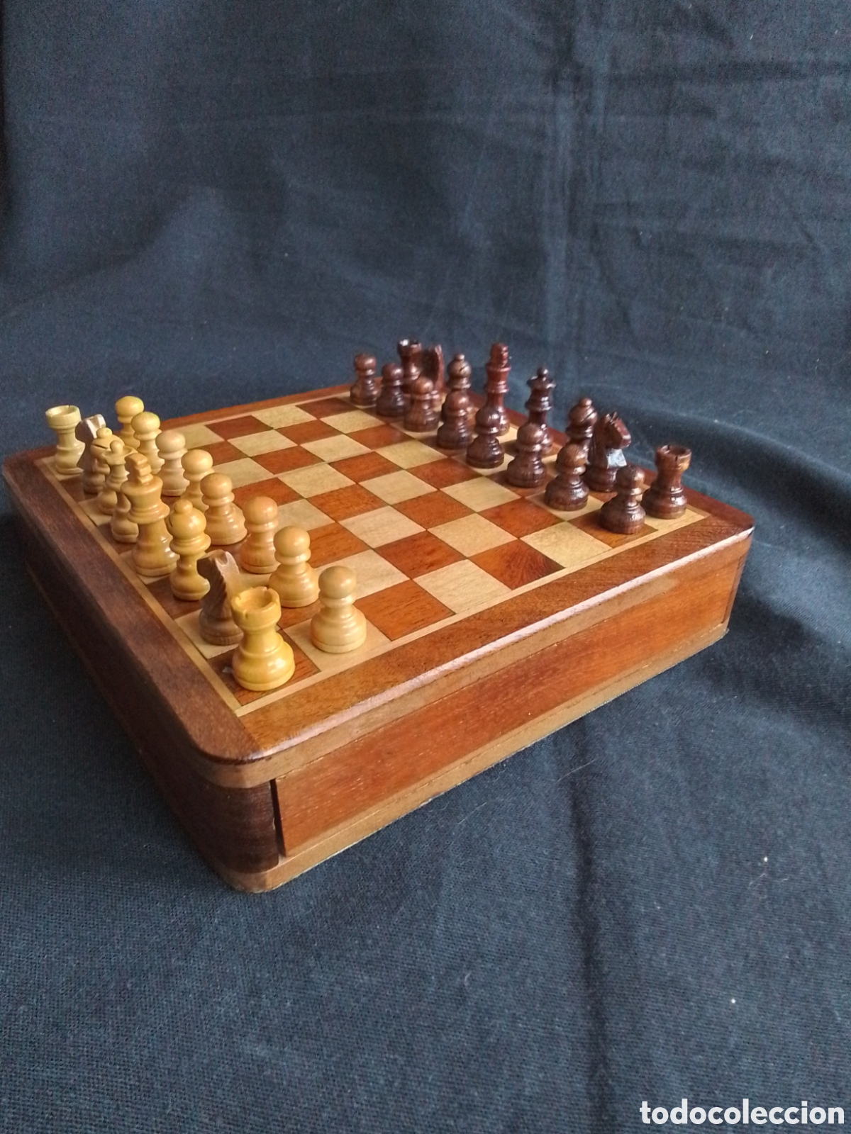 Juegos de mesa: Ajedrez todo de madera de marqueter&iacute;a