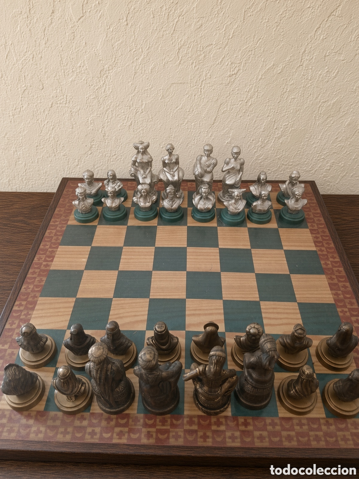 Juegos de mesa: ajedrez de metal vintage 1960-1980