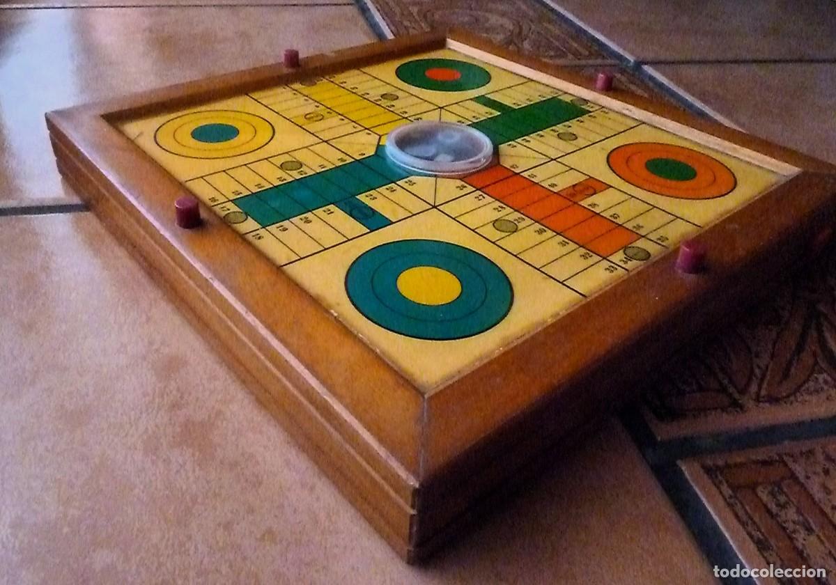 Juegos de mesa: Parchis de madera con dado autom&aacute;tico. - Foto 3
