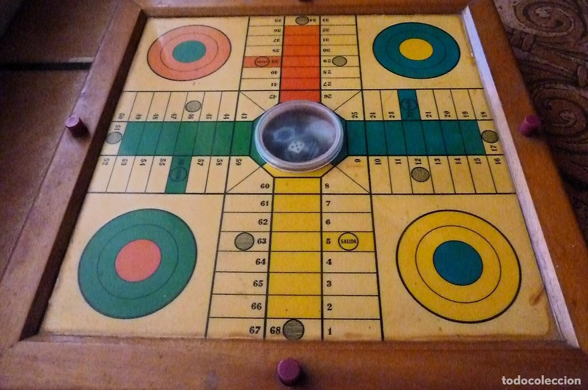 Juegos de mesa: Parchis de madera con dado autom&aacute;tico. - Foto 6