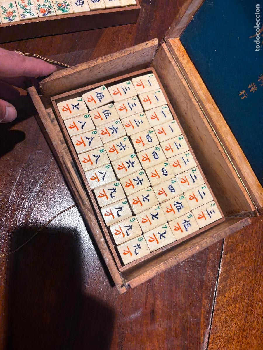 Juegos de mesa: Mah jong antiguo juego de mesa - Foto 8