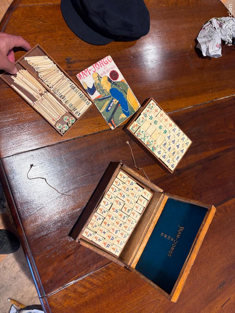 Juegos de mesa: Mah jong antiguo juego de mesa - Foto 9