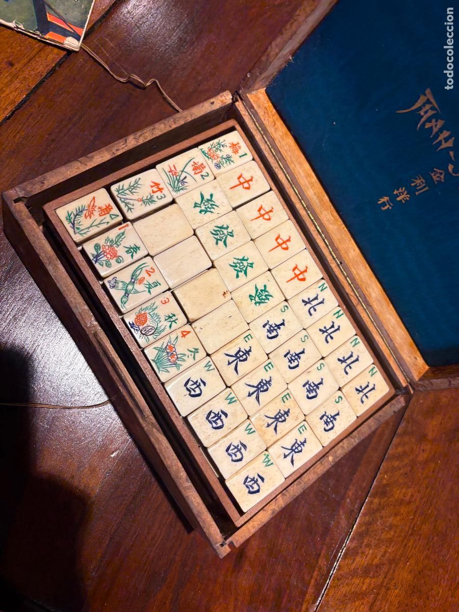 Juegos de mesa: Mah jong antiguo juego de mesa - Foto 10