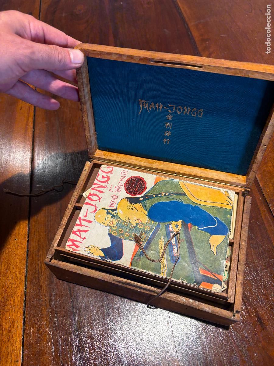 Juegos de mesa: Mah jong antiguo juego de mesa - Foto 1