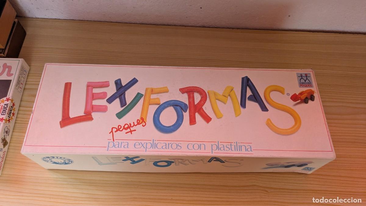 Juegos de mesa: Juego educativo vintage Lexiformas Peques Educa con plastilina