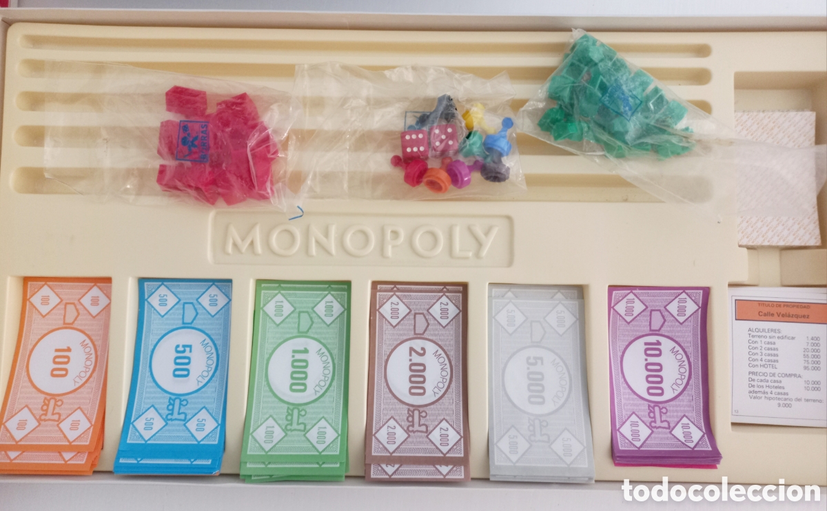 Juegos de mesa: Monopoly. Borr&aacute;s . A&ntilde;o 1985 . Ref. 6300 M. Caja original - Foto 2