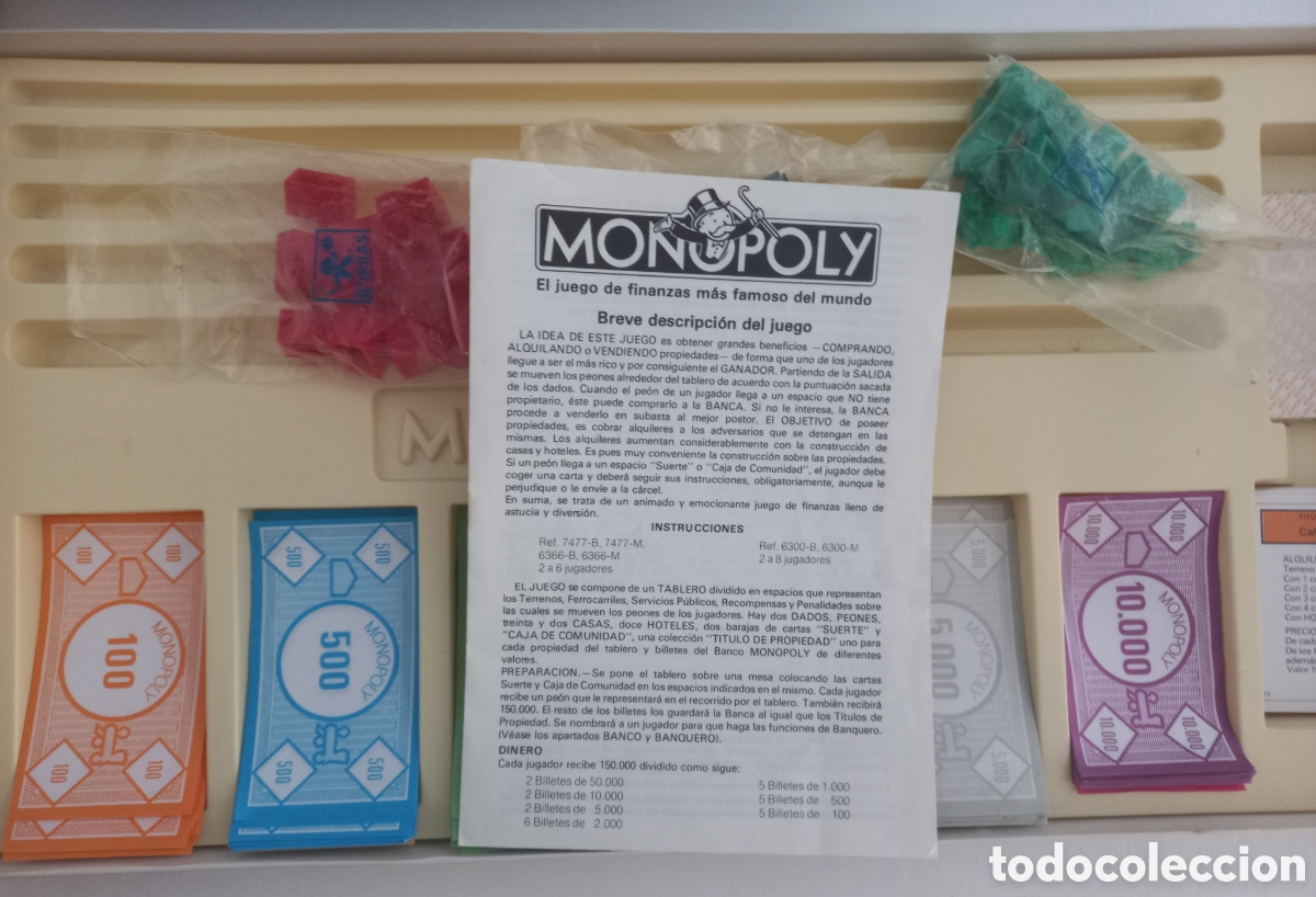 Juegos de mesa: Monopoly. Borr&aacute;s . A&ntilde;o 1985 . Ref. 6300 M. Caja original - Foto 3