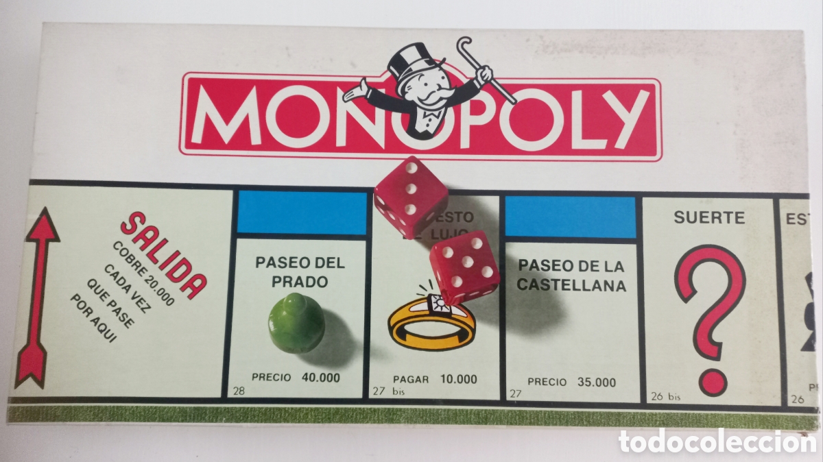 Juegos de mesa: Monopoly. Borr&aacute;s . A&ntilde;o 1985 . Ref. 6300 M. Caja original