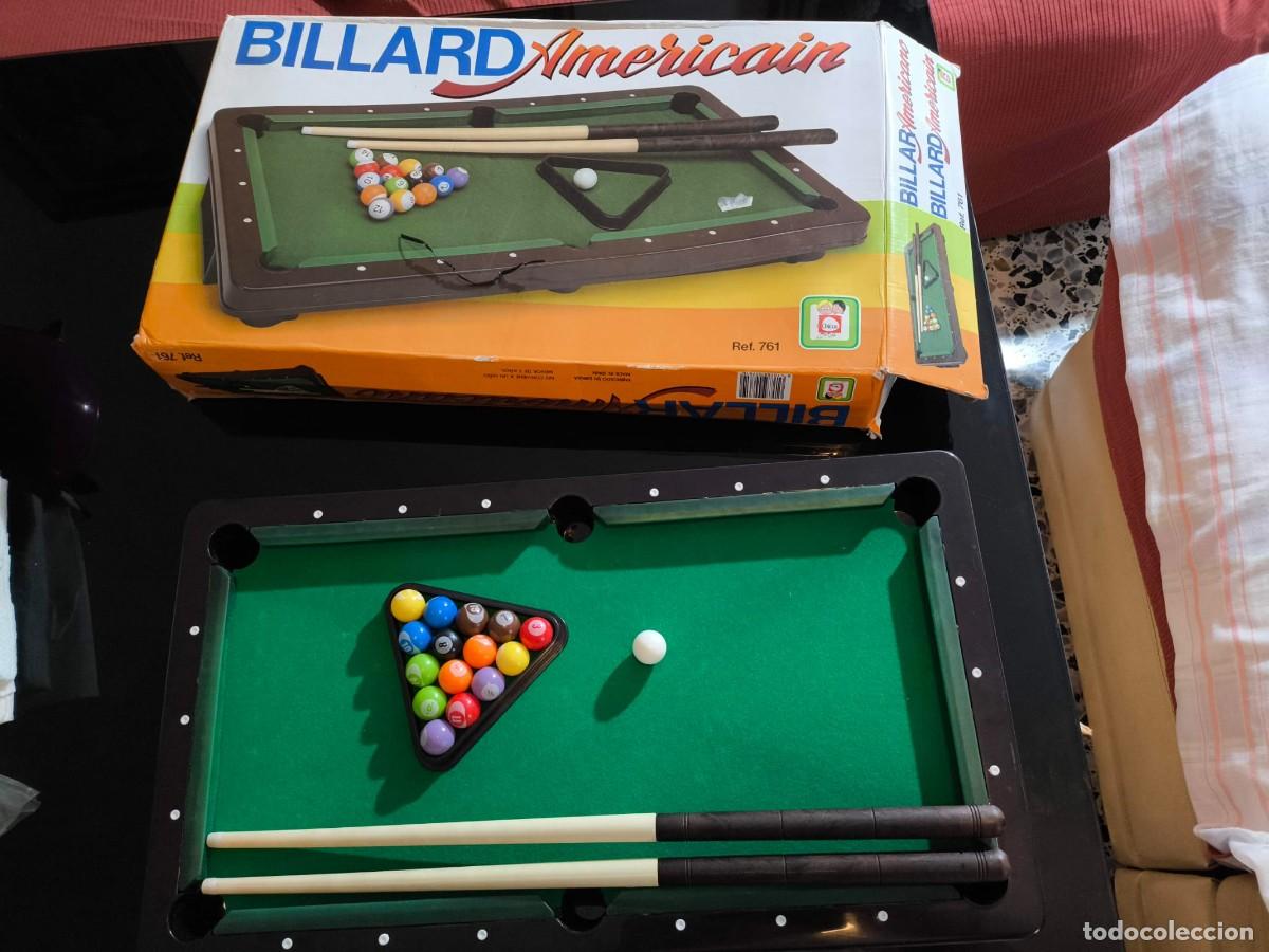 Juegos de mesa: Billar Americano Mesa Chicos Ref 761 Mini Billar Sobremesa Completo Con Caja Vintage