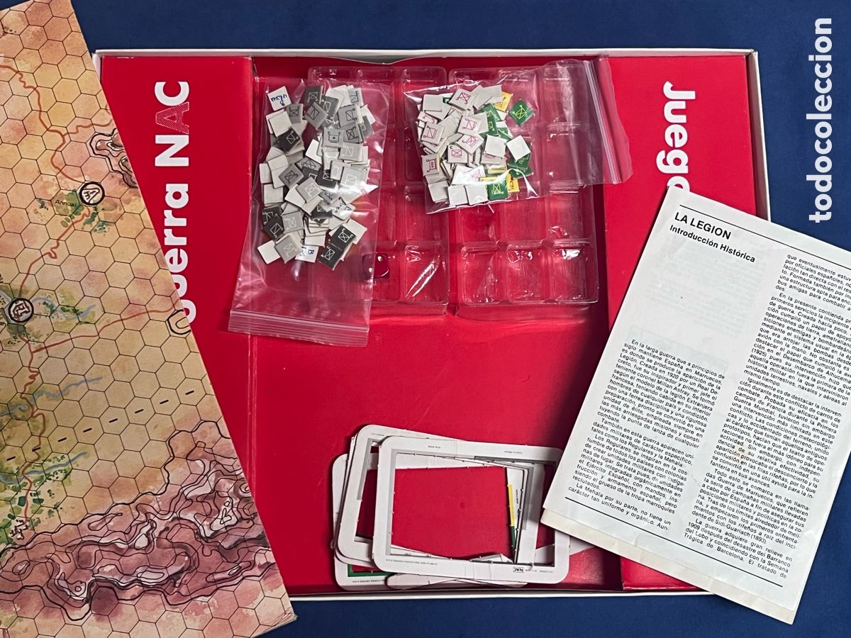 Juegos de mesa: NAC LA LEGI&Oacute;N (De Annual a Alhucemas). USADO COMPLETO. Juego de mesa serie wargames.