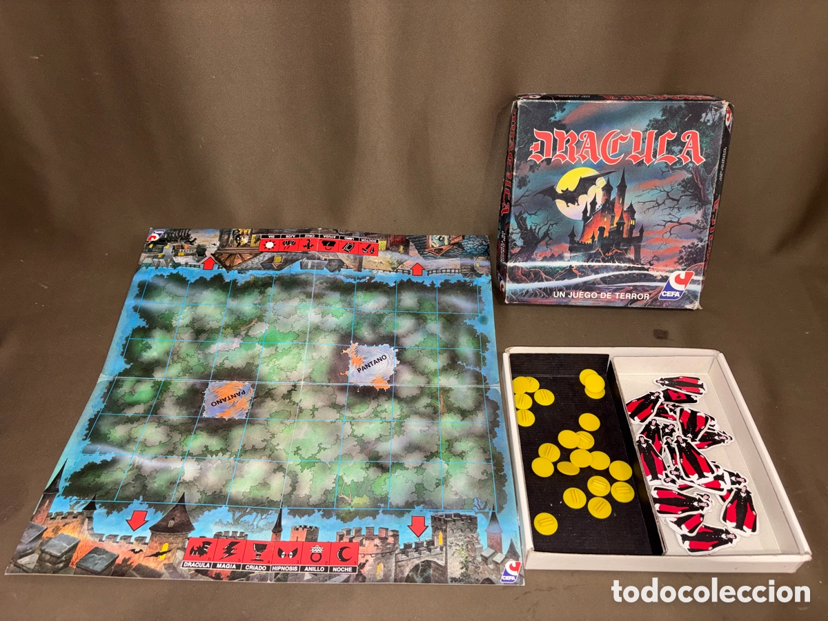 Juegos de mesa: Antiguo juego de mesa,DR&Aacute;CULA DE CEFA*desconozco si est&aacute; completo