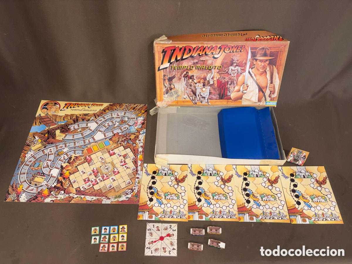 Juegos de mesa: Juego de mesa,INDIANA JONES Y EL TEMPLO MALDITO*en su caja*