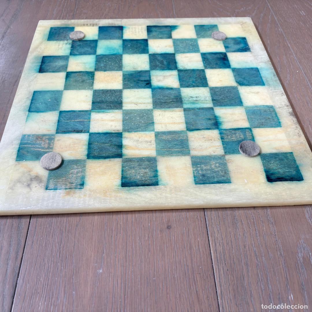 Juegos de mesa: Ajedrez vintage de piedra y alabastro completo - Foto 4