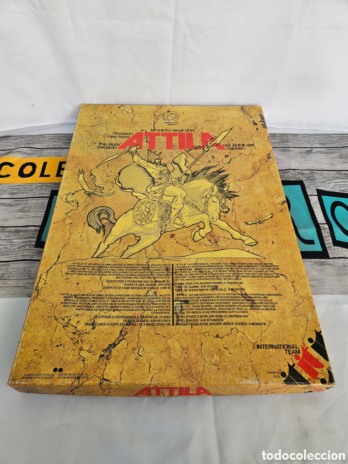 Juegos de mesa: SIMULATION GAMES. ATTILA. MADE IN ITALY. INTERNATIONAL TEAM