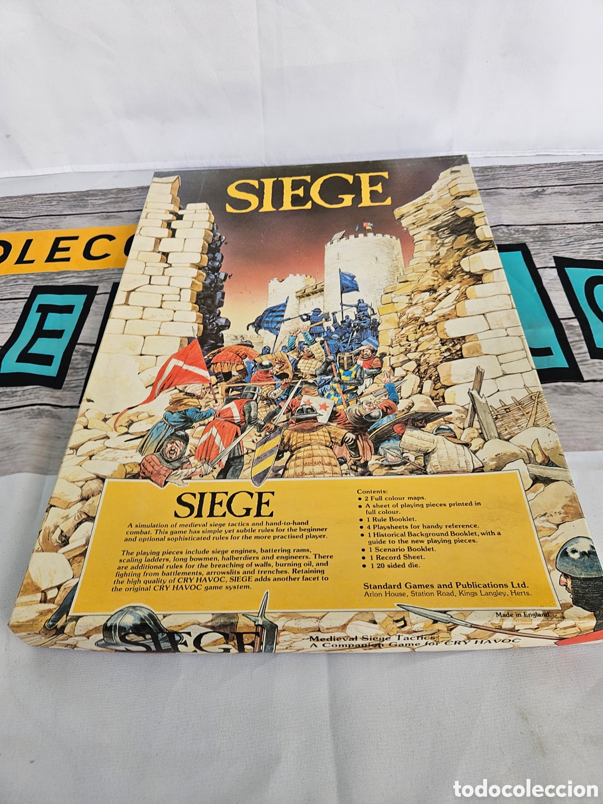 Juegos de mesa: JUEGO SIEGE. MEDIEVAL SIEGE TACTICS A COMPANION GAME FOR CRY HAVOC. INCOMPLETO