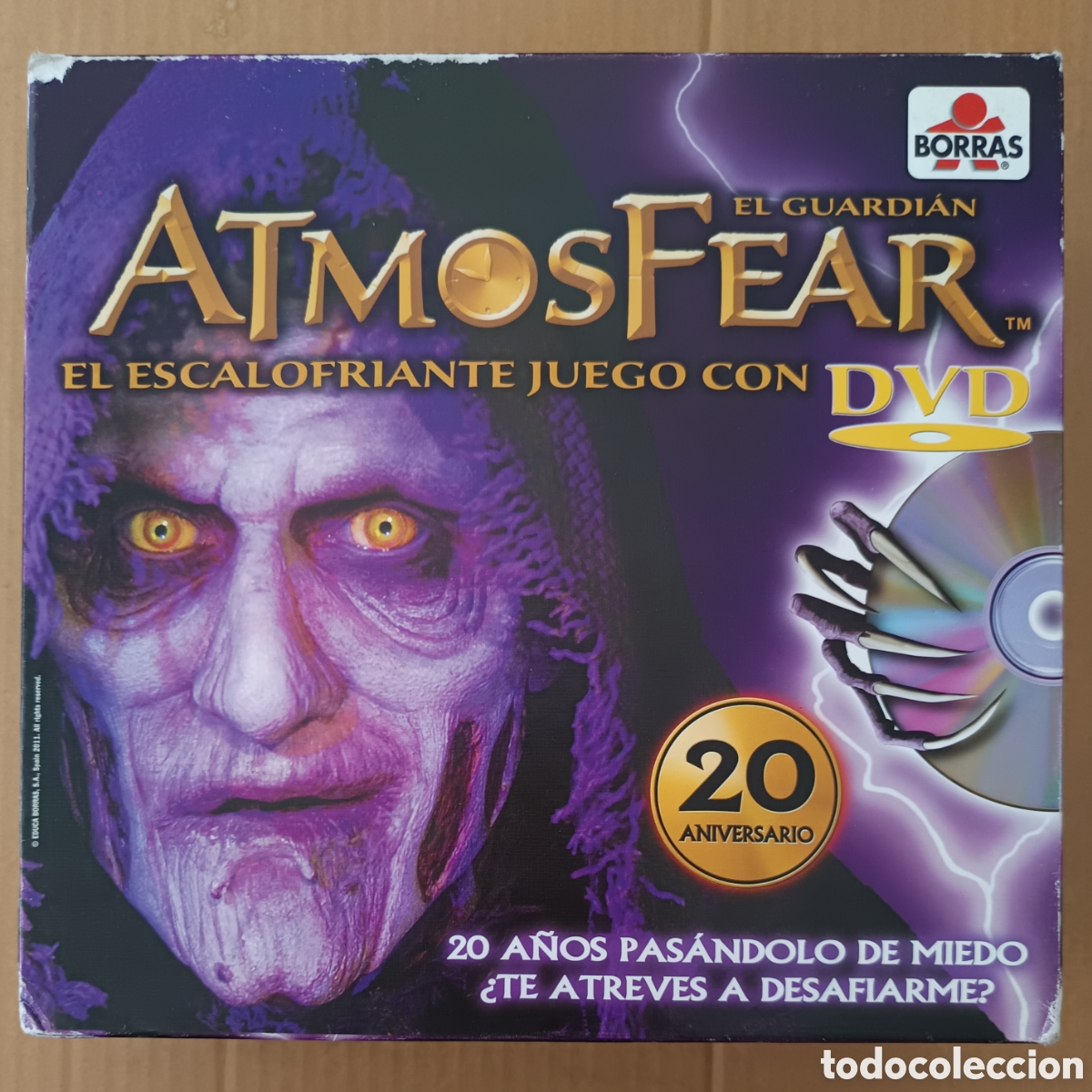 Juegos de mesa: Juego de Mesa Atmosfear: El Guardi&aacute;n (Educa Borr&aacute;s, 2011). Con DVD. Completo. 20 aniversario.